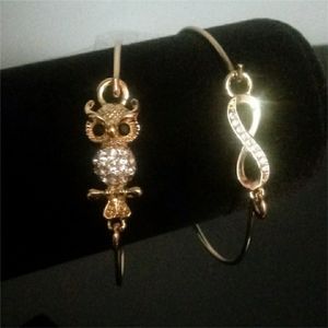 Owl and Infinity Symbol Bracelets